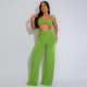 SC Solid Color Sexy Halterneck Two Piece Pants Set YF-20181