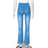 SC See Through Mesh Casual Pants GDSF-D25PT098
