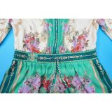 SC Sexy V-Neck Vintage Print Jumpsuit YF-20154