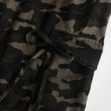 SC Camouflage Print Drawstring Shorts GNZD-51613PBD