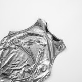 SC Sexy Backless Sleeveless Slim Romper MXBF-D25RP107