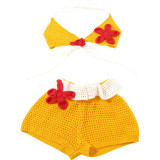 SC Suspender Knit Color Block Shorts Two-piece Set DLSF-W24S67503