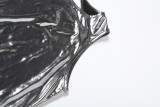 SC Sleeveless Solid Color Glossy Skinny Romper DLSF-K25Q68278