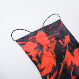 SC Sexy Print Backless Sling Maxi Dress FL-ZX25051PFO