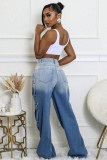 SC Multi-pocket Gradient Color Loose Jeans LSD-2411