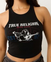 SC Letter Print Sleeveless Tank Tops GMJL-XX706