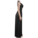 SC Sexy Solid Color Off Shoulder Maxi Dress BY-7251