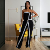SC Tube Tops Backless Buttoned Jumpsuit BY-7205