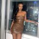 SC Solid Color PU Leather Tube Tops Dress GPBY-1499