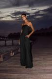SC Sexy Wrap Chest Solid Color Jumpsuit OLYF-6183