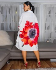 SC Fashion Print Loose Shirt Dress GFDY-1333
