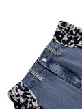 SC Fashion Print Patchwork Straight Jeans LSD-2320