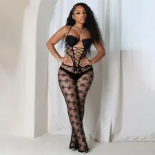 SC Lace Sling Tie Up Sling Jumpsuit GDSF-J25JP014