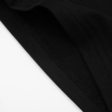 SC Color Block Hair Collar Wrap Skinny Romper GDSF-D25RP067