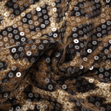SC Leopard Sequin Split Tie Up Skirts GDSF-J25SK032