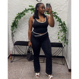 SC Sleeveless Soiid Color Yoga Sport Pants Suit ASL-6789