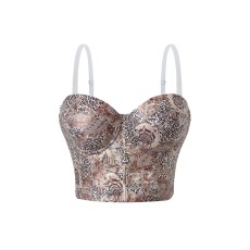 SC Sexy Print Vintage Corset Vest GPBY-6331