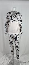 SC Plus Size Casual Print Sport Two Piece Pants Set GMAN-8568
