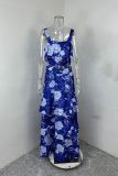 SC Plus Size Floral Top Camisole Ruffle Cake Skirt Set GMAN-21283