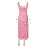 SC Print Sling Midi Dress GLAG-D248333G