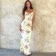 SC Print U Neck Sling Maxi Dress GLAG-D2C11305G