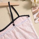 SC Halter Double Layer Lace Mini Dress GNZD-51486DBD