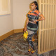 SC Short Sleeve Printed Mesh Pants Two Piece Set DLSF-K25S67290