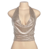 SC Backless Tie Up Halterneck Tops DLSF-K25L67984