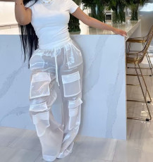 SC Sexy See Through Loose Solid Pants LSD-2443