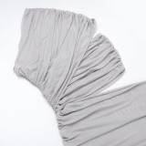 SC Sexy Mesh Slash Shoulder Maxi Dress FL-ZX25009PFO