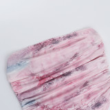 SC Print Off Shoulder Tube Top Tops FL-YL25069MHO