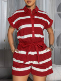 SC Stripe Color Block Sport Romper AIL-319
