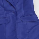 SC Plus Size Lapel Split Blazer Vest Dress Two Piece Set NY-3370