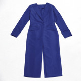 SC Plus Size Lapel Split Blazer Vest Dress Two Piece Set NY-3370