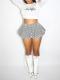 SC Casual Plaid Print And Pod Skirts Two-piece Set GLF-10008-1