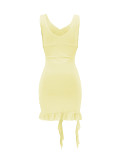 SC Fashion Sleeveless V Neck Mini Dress GLF-10022