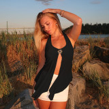 SC Sexy Halterneck Mesh Tank Tops FL-JY25013PFO