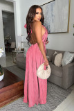 SC Backless Sleeveless Loose Wide Leg Jumpsuit OSM-4481