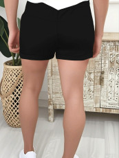 SC Solid Color Tie Up Casual Shorts GCNF-5792