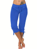 SC Bow Solid Color Casual Pants GCNF-5791