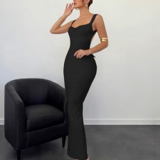SC Sleeveless Backless Bow Maxi Dress GWSD-D1994382