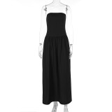 SC Wrap Sexy Pleated Maxi Dress GWSD-D1994391