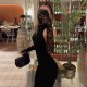 SC Solid Color Sleeveless Backless Maxi Dress GWSD-D1994452