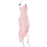 SC Off Shoulder Irregular Maxi Dress GWSD-D1992886