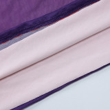 SC Wrap Slim Gradient Color Long Dress GWSD-D1993617