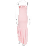 SC Off Shoulder Irregular Maxi Dress GWSD-D1992886