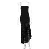 SC Off Shoulder Irregular Maxi Dress GWSD-D1992886