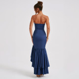 SC Off Shoulder Irregular Maxi Dress GWSD-D1992886