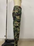 SC Camouflage Print Straight Pants LSD-24471