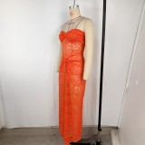 SC Lace See Through Slim Tube Top Dress GPBY-DR946